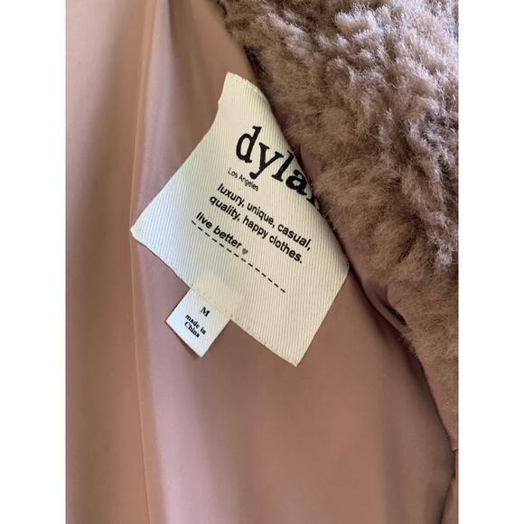 Dylan Anthropologie Cozy Faux Fur Zip Up Vest Mocha Brown Size Medium - Picture 6 of 7